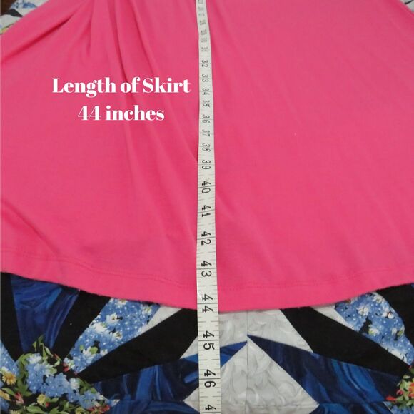 Allison Brittney Maxi Dress Women Sm Pink A Line W/ Straps and Built in Bra - Picture 8 of 9